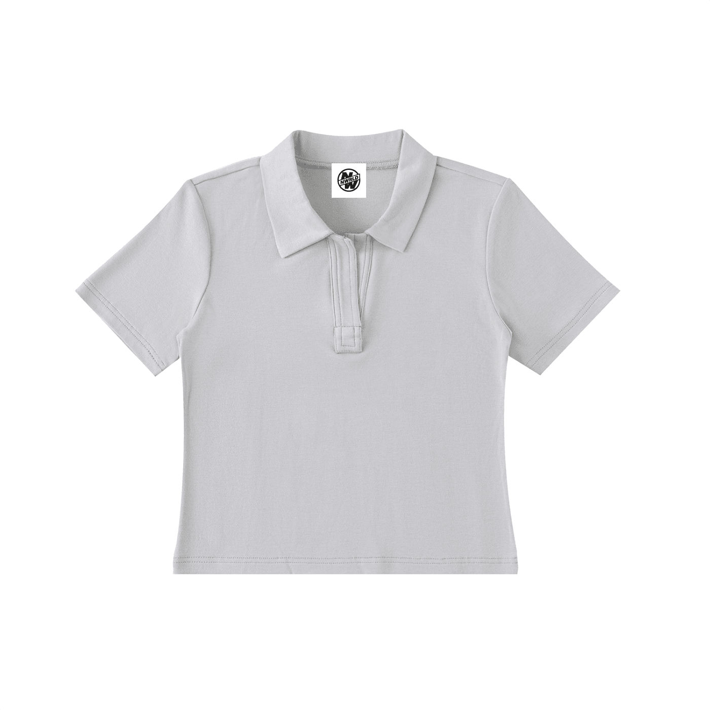 NWRLD CLEAN / Bodycon Short Sleeve Polo Shirt - NWRLD CLOTHING