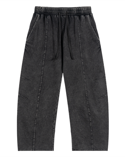 NWRLD 003 | Snow Wash Drawstring Cotton Pants