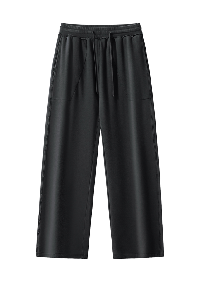 Raw-Seam Enzyme Washed Sweatpants