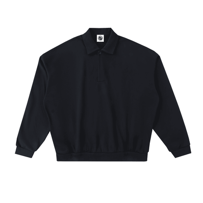 NWRLD CLEAN / Heavyweight Fleece Polo Sweatshirt - NWRLD CLOTHING