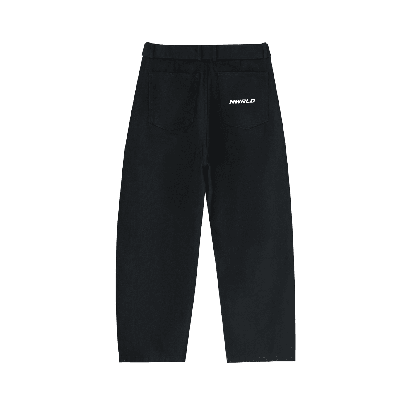 NWRLD ESSENTIAS / Twisted-Seam Belted Pants - NWRLD CLOTHING