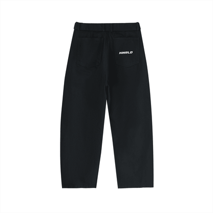 NWRLD ESSENTIAS / Twisted-Seam Belted Pants - NWRLD CLOTHING