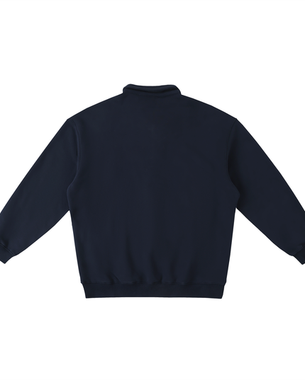Heavyweight Polo-Collar Sweatshirt