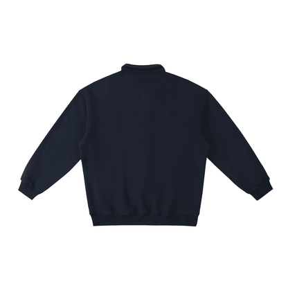 NWRLD ESSENTIALS / Polo-Collar Sweatshirt - NWRLD CLOTHING