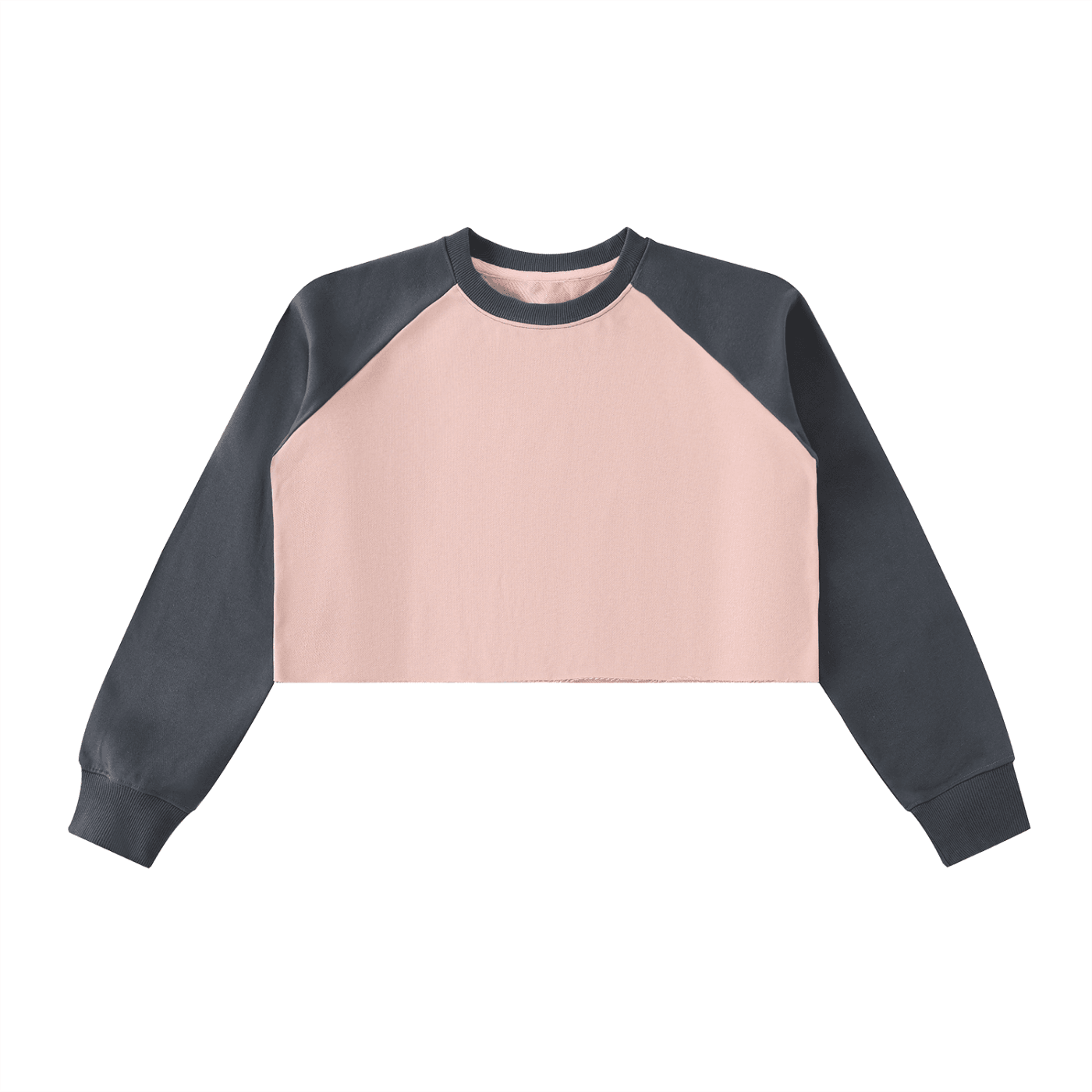 NWRLD CLEAN / Color-Block Raglan Crop Sweatshirt - NWRLD CLOTHING