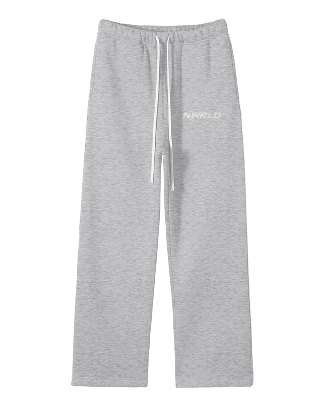 Streetwear Unisex Solid Color Fleece Straight Leg Pants