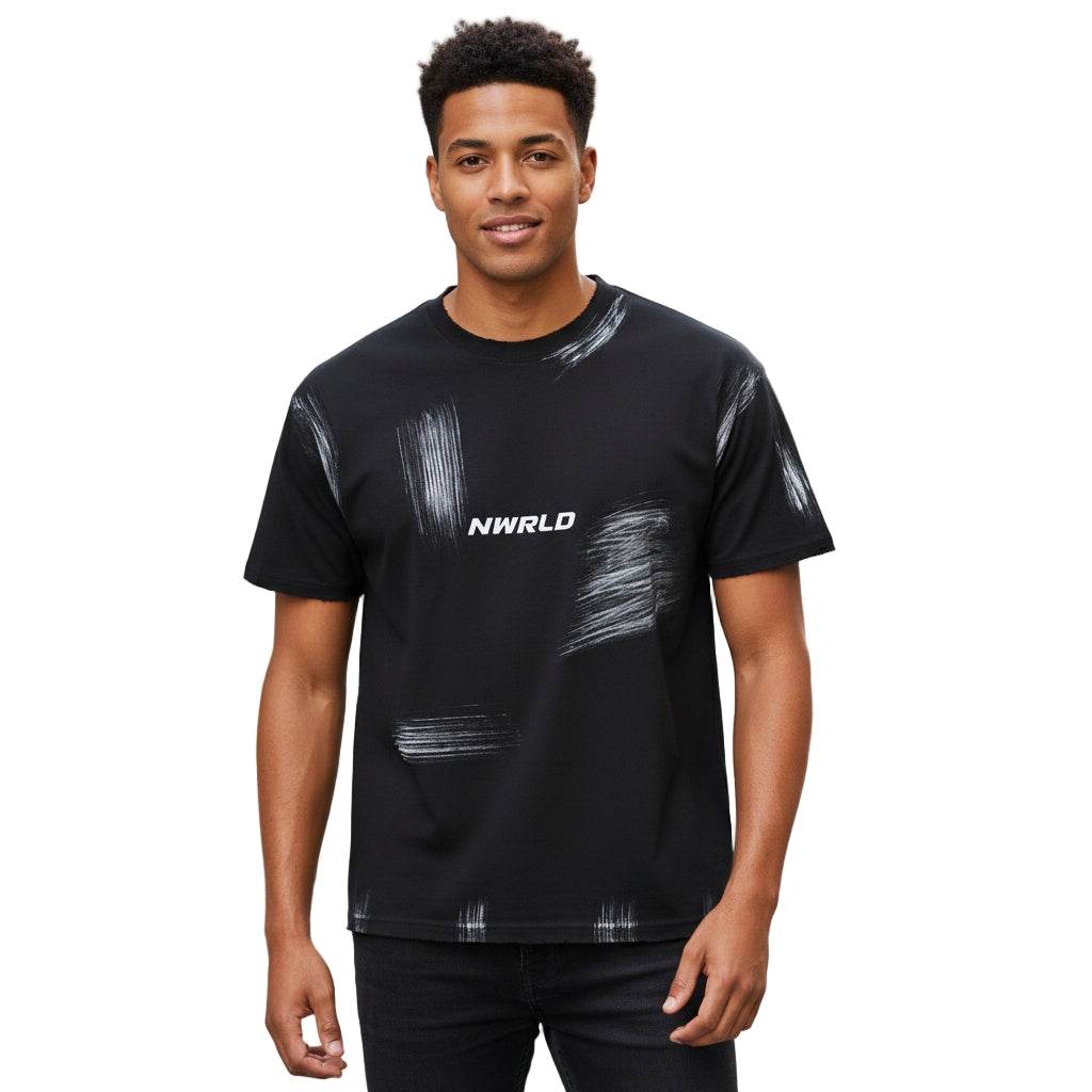 NWRLD ESSENTIALS / Hand Brushed T-shirt - NWRLD CLOTHING
