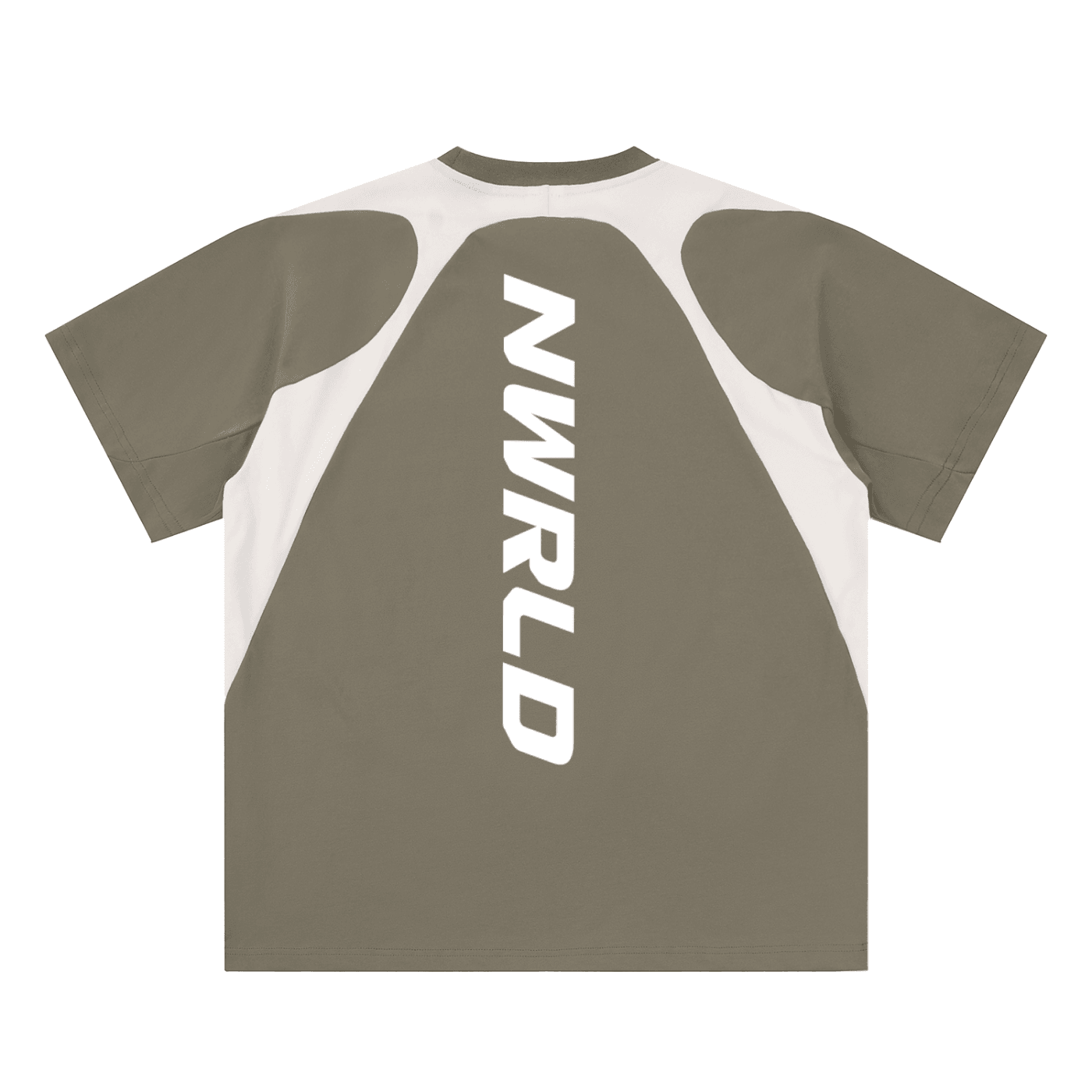 NWRLD ESSENTIALS / Contrast Panel Cotton T-Shirt - NWRLD CLOTHING