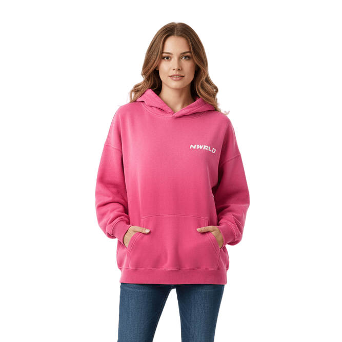 NWRLD ESSENTIAL / Heavyweight Sunfade Oversized Hoodie - NWRLD CLOTHING
