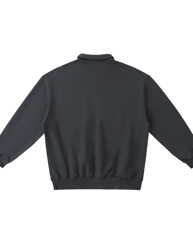 Heavyweight Polo-Collar Sweatshirt