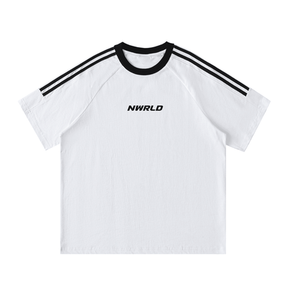 NWRLD ESSENTIALS / Contrast Tape Crewneck T-Shirt - NWRLD CLOTHING