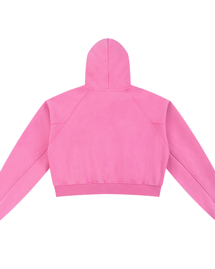 Snow Washed Cropped Hoodie