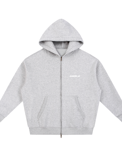 NWRLD 003 / Essential Oversized Fleece Boxy Hoodie