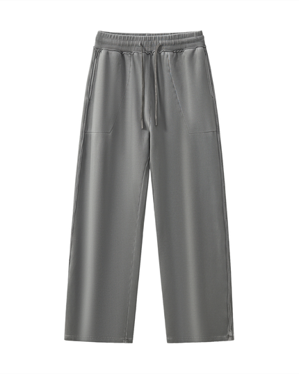 Raw-Seam Enzyme Washed Sweatpants
