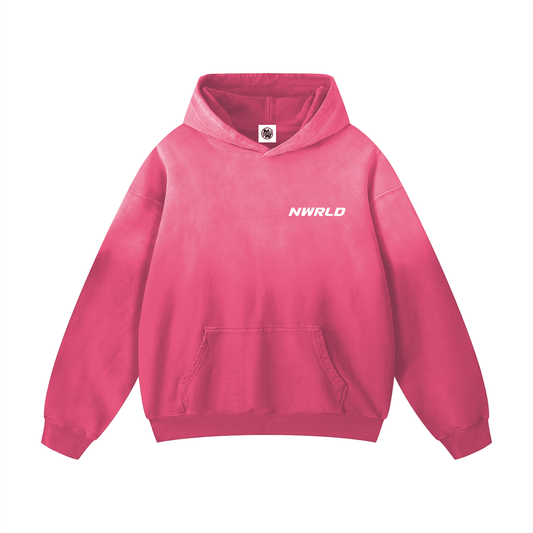 NWRLD ESSENTIAL / Heavyweight Sunfade Oversized Hoodie - NWRLD CLOTHING