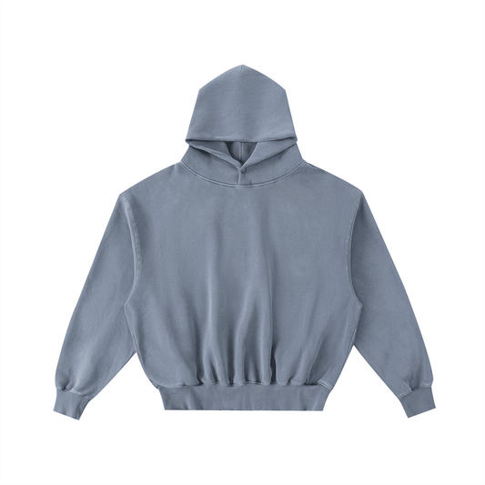 NWRLD CLEAN / Frayed Enzyme Washed Hoodie - NWRLD CLOTHING