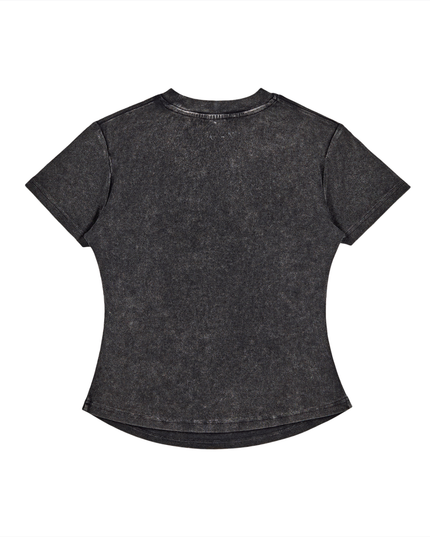 Vintage Washed Bodycon Cotton T-Shirt