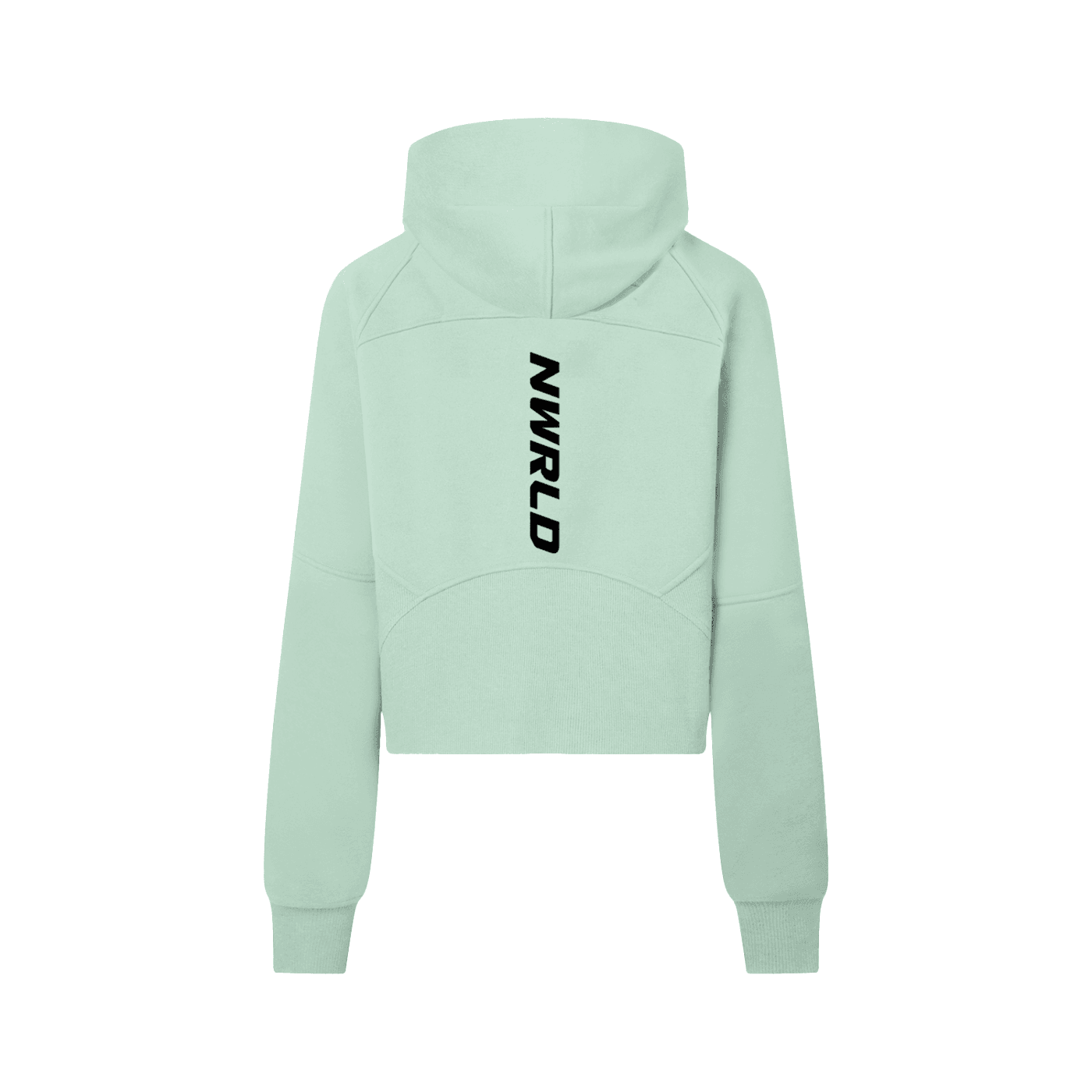 NWRLD ESSENTIALS / Cropped Half-Zip Hoodie - NWRLD CLOTHING