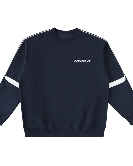 Oversized Crewneck Taped Sweatshirt
