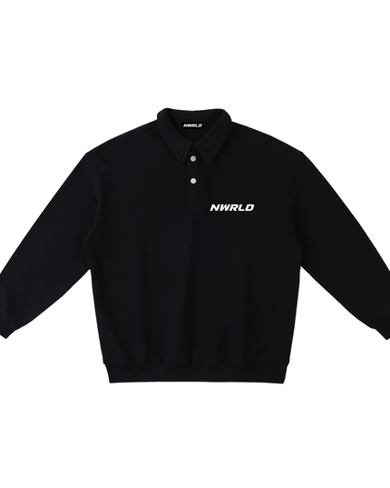 Heavyweight Polo-Collar Sweatshirt