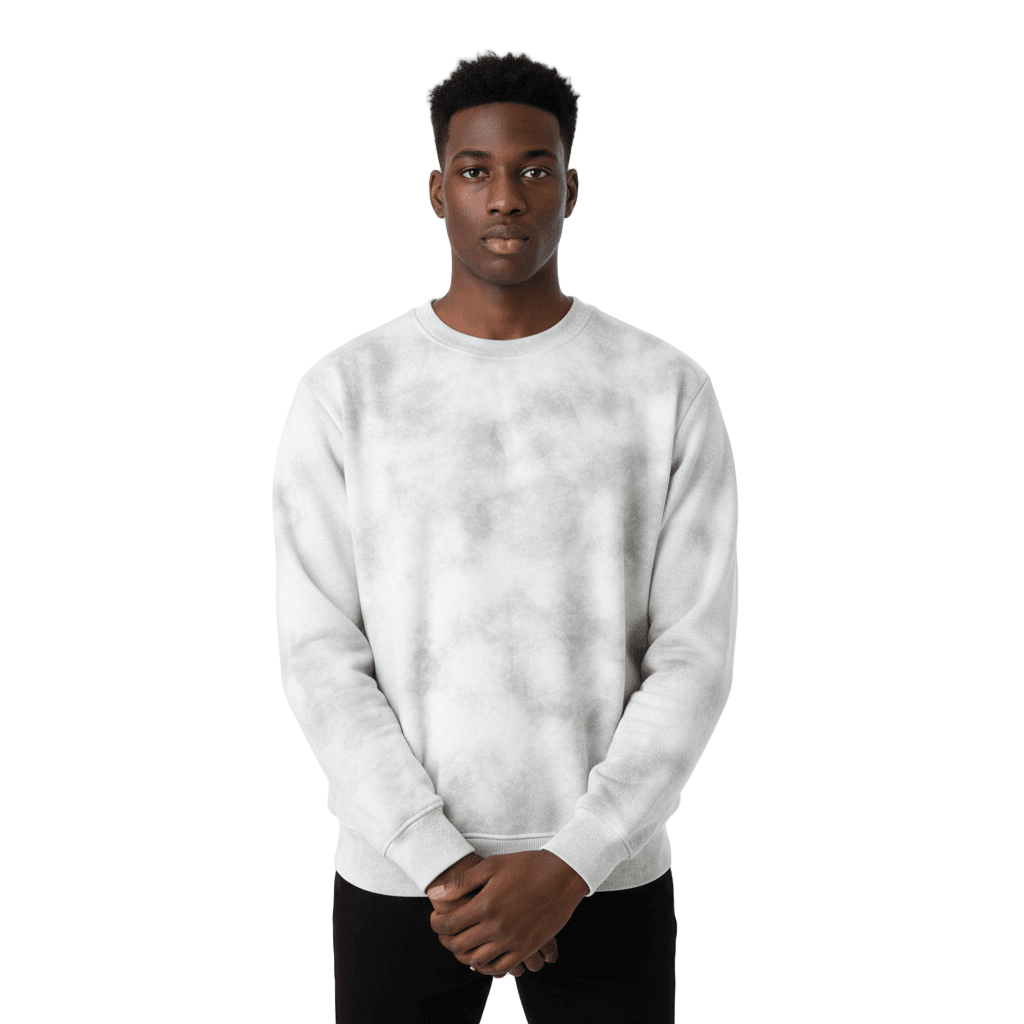NWRL CLEAN / Stone Washed Boxy Fleeced Sweatshirt - NWRLD CLOTHING