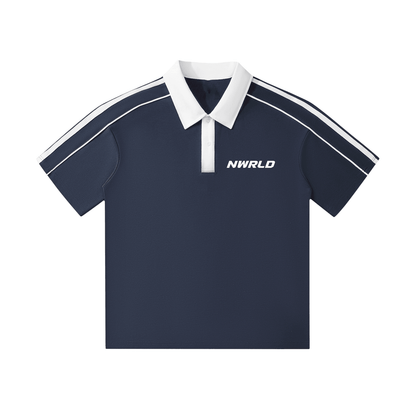 NWRLD ESSENTIALS / Short-Sleeve Polo Shirt - NWRLD CLOTHING