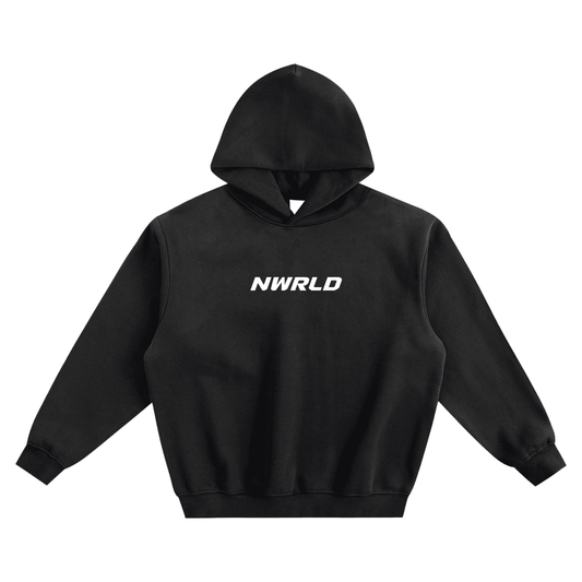 NWRLD ESSENTIALS / Fleeced Boxy Hoodie - NWRLD CLOTHING