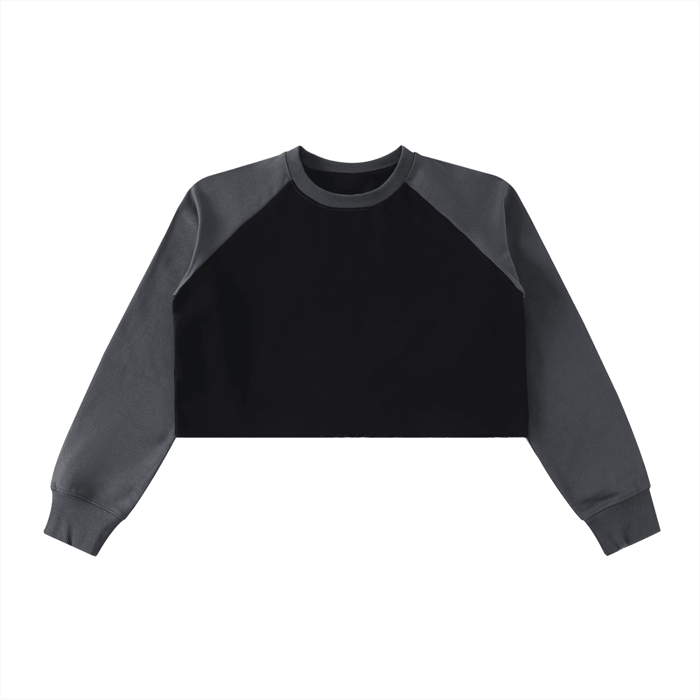 NWRLD CLEAN / Color-Block Raglan Crop Sweatshirt - NWRLD CLOTHING