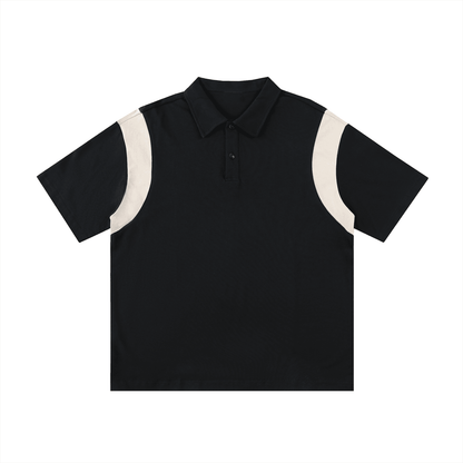 NWRLD CLEAN / Contrast Panel Polo Shirt - NWRLD CLOTHING