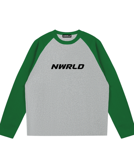 Color-Blocked Raglan Long-Sleeve T-Shirt
