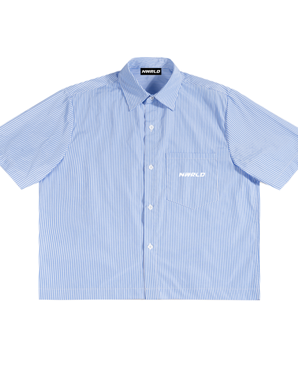 Oversized Vertical Stripe Boxy Shirt