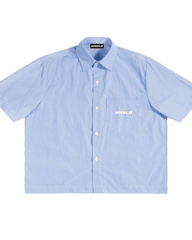 Oversized Vertical Stripe Boxy Shirt