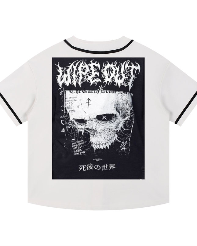 Contrast Piped Button-Up Jersey