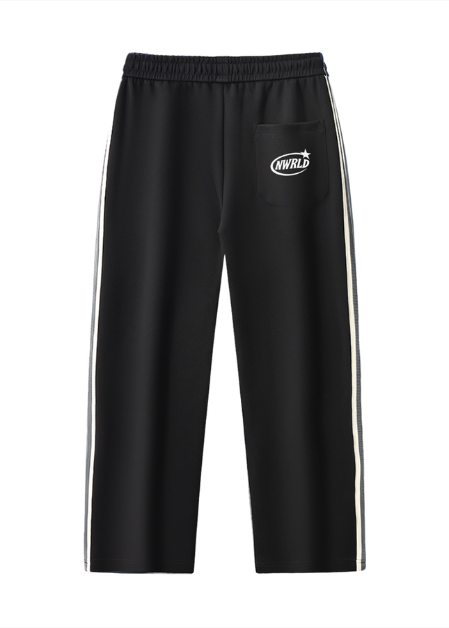 NWRLD 002 Side-Stripe Straight-Legs