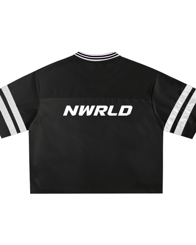 Taped Mesh Boxy T-shirt