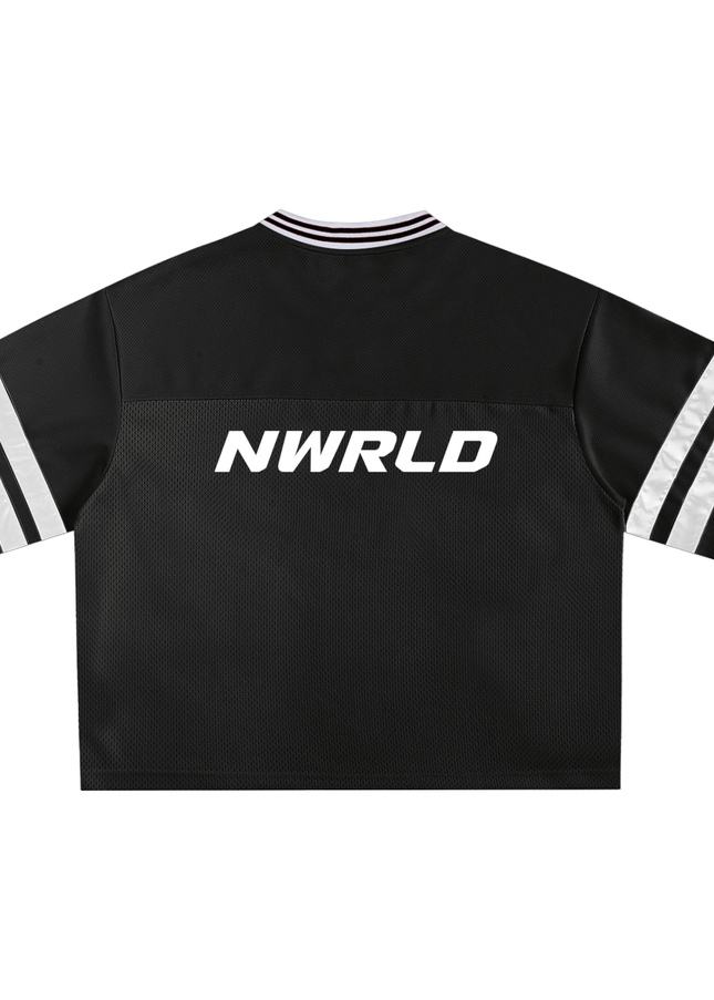 Taped Mesh Boxy T-shirt