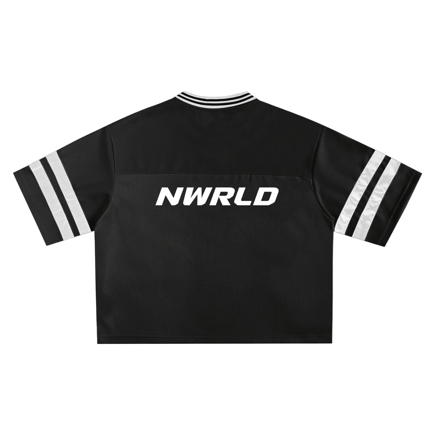 NWRLD ESSENTIALS / Taped Mesh Boxy T-shirt - NWRLD CLOTHING