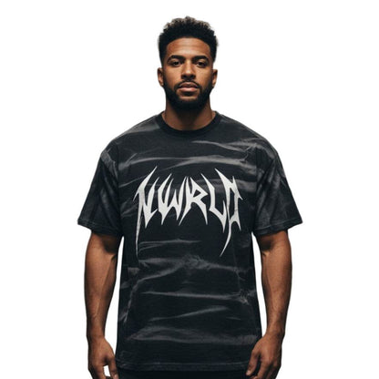 DARK MODE x METAL MANIA / Irregular Stripe T-Shirt - NWRLD CLOTHING