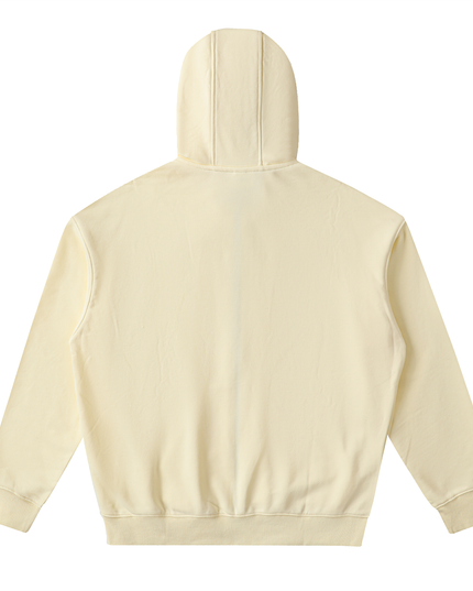 Drop-Shoulder Zip Up Hoodie
