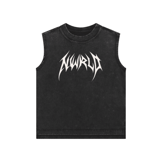 DARK MODE x METAL MANIA / Snow Washed Tank Top - NWRLD CLOTHING