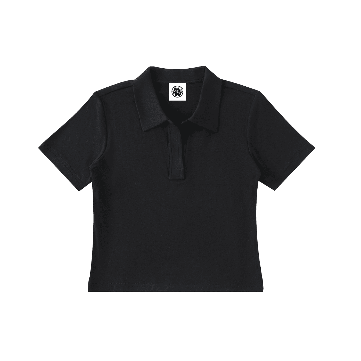 NWRLD CLEAN / Bodycon Short Sleeve Polo Shirt - NWRLD CLOTHING