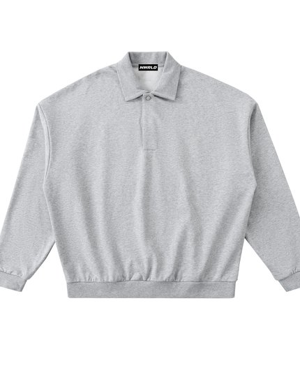 Heavyweight Fleece Polo Sweatshirt