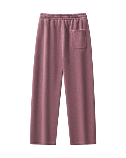Frayed Enzyme Washed Fleece Sweatpants