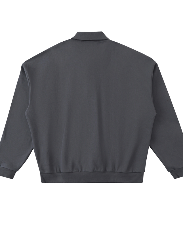 Heavyweight Fleece Polo Sweatshirt