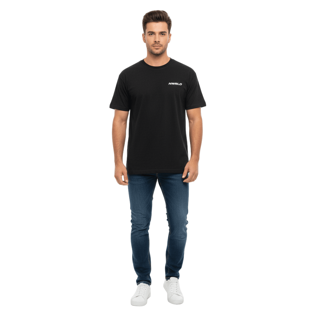 NWRLD ESSENTIALS / Cotton Plain T-Shirt - NWRLD CLOTHING
