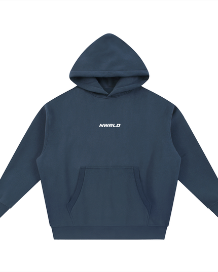 NWRLD 003 / Essential Oversized Boxy Fit Fleece Hoodie