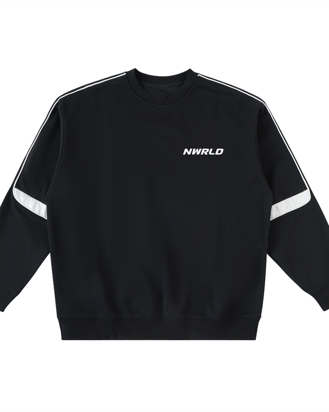 Oversized Crewneck Taped Sweatshirt