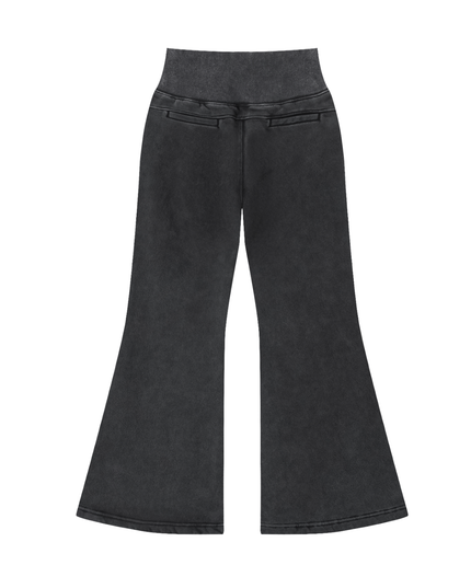 NWRLD 003 / Vintage Washed Flared Fleece Pants