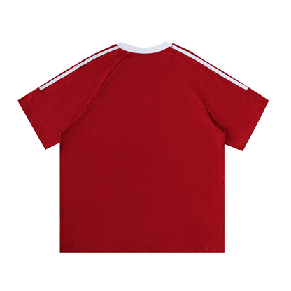 NWRLD ESSENTIALS / Contrast Tape Crewneck T-Shirt - NWRLD CLOTHING