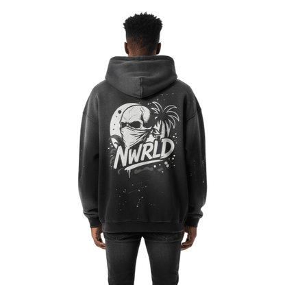 BONDI BOYS / Vintage Wash Frayed Hoodie - NWRLD CLOTHING